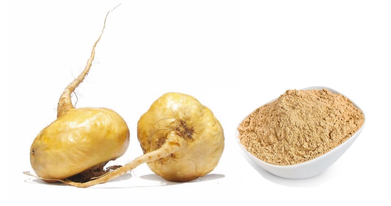 Perui mák a termék részeként